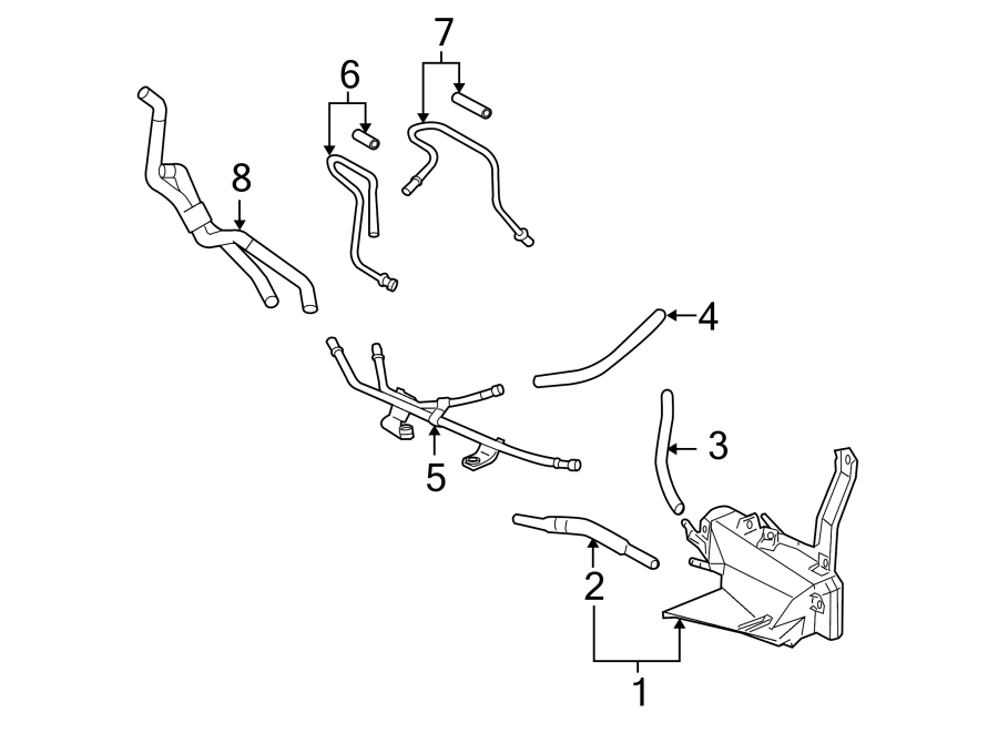 2007 Lexus RX350 Automatic Transmission Oil Cooler Tube - 3292148140 ...